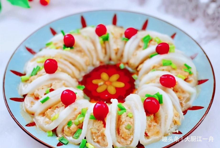 给年夜饭加道菜，“花开富贵”端上桌，寓意喜气洋洋，好看又好吃