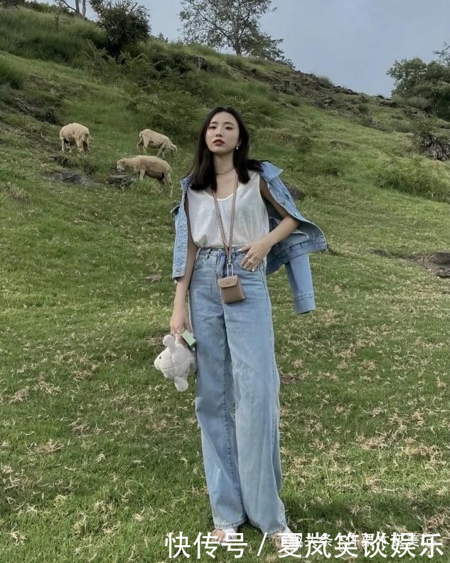 穿搭|最近火了一种穿搭叫:“不好好穿”牛仔裤!吸睛还显腿长,真时髦