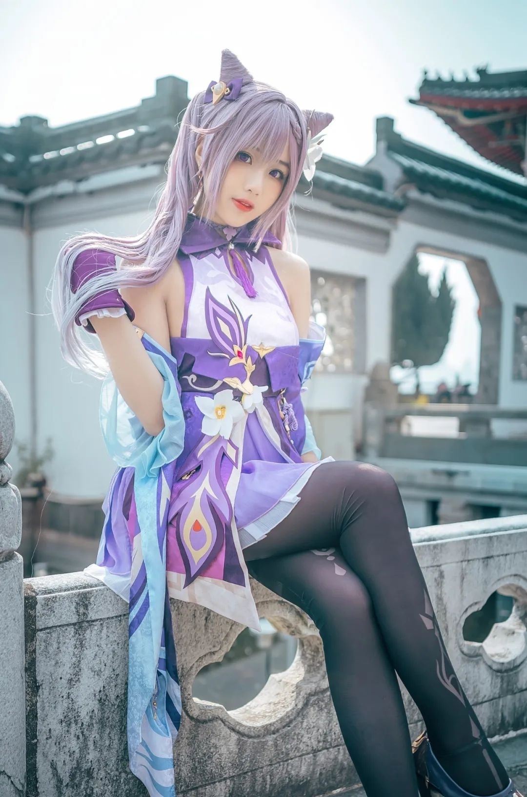 李若雨|cos：原神刻晴cos正片@李若雨，我是刻晴，璃月七星中的『玉衡』