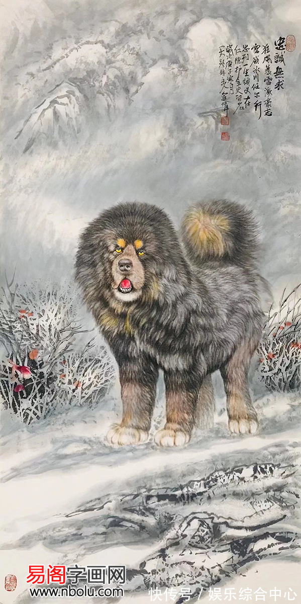 中国画!左进伟动物画:匠心独运,与狼共舞
