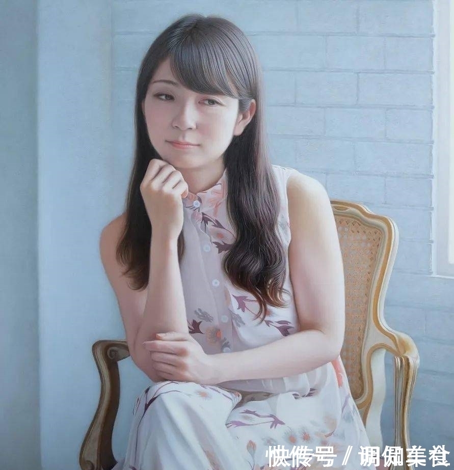 超写实&日本艺术家超写实油画里的美人,细腻精致逼真