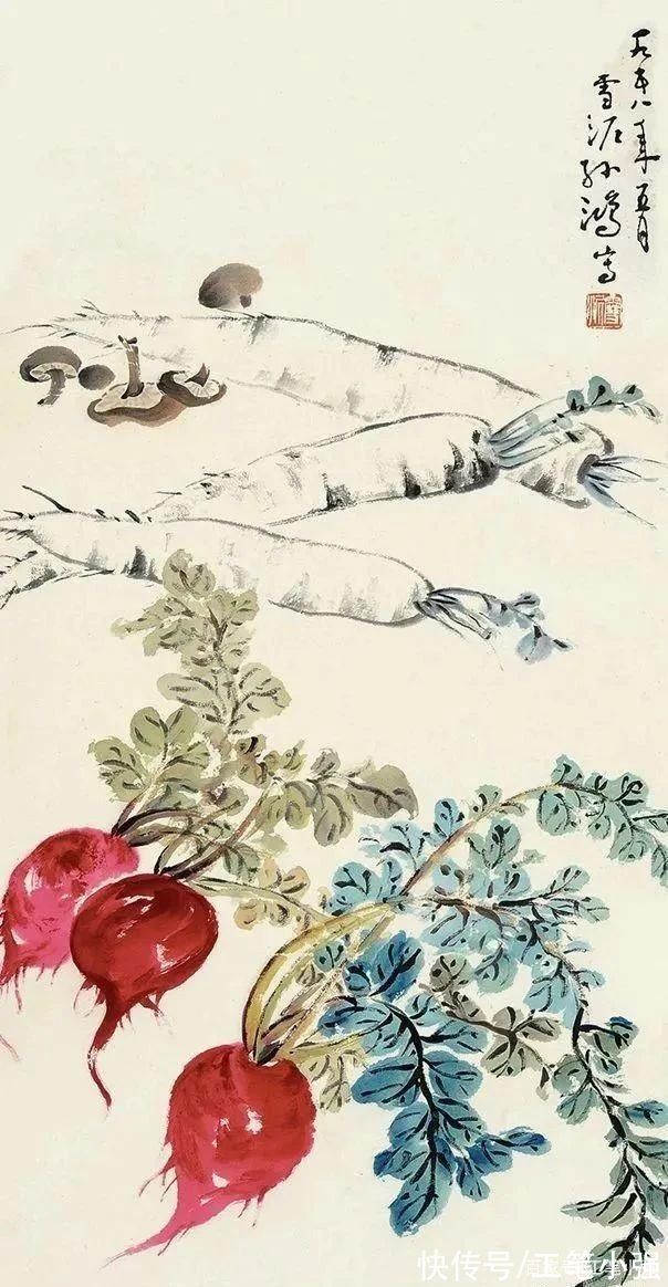 孙雪@淡雅秀逸，雅俗共赏。孙雪泥蔬果欣赏