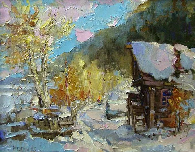 油画&浓郁的色彩,俄罗斯画家安德烈·米沙金的风景油画(二)