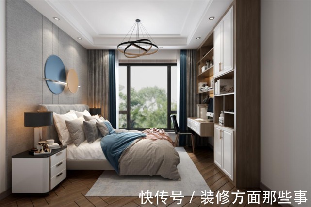 客厅|160平现代简约风,灰色+蓝色太高级了