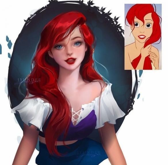 关注|画师绘制“写实版”角色,要是皇后长这样,谁还关注白雪公主?