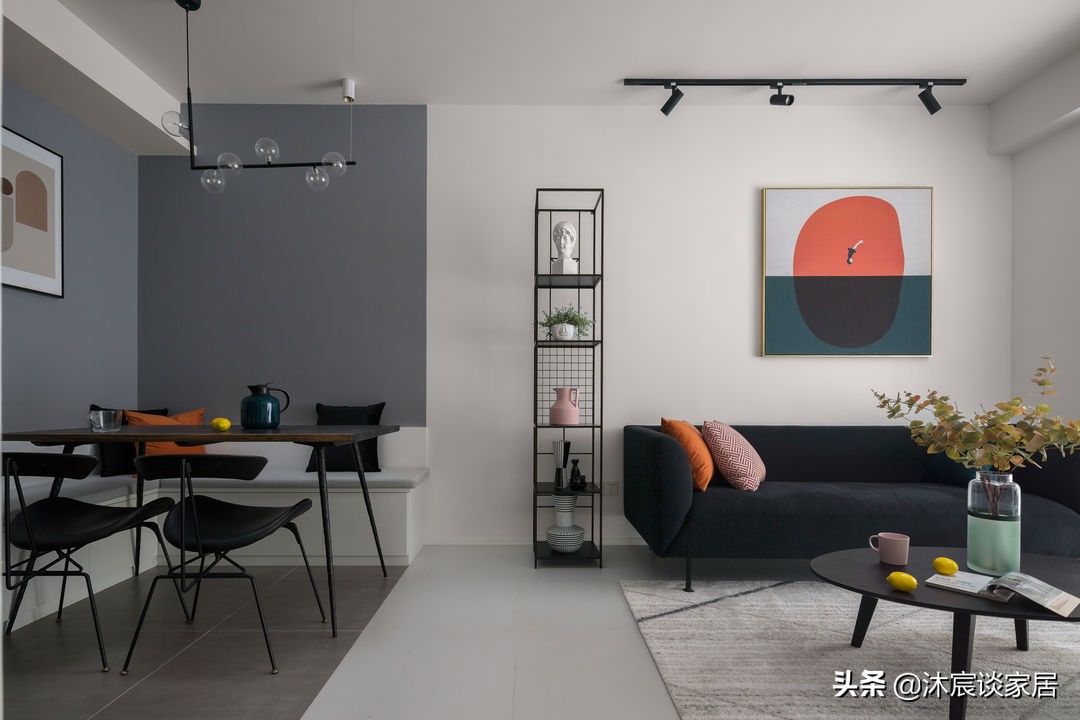 家居|这位太太厉害了，在餐厅做卡座，过道设西厨，室内简洁大气好实用
