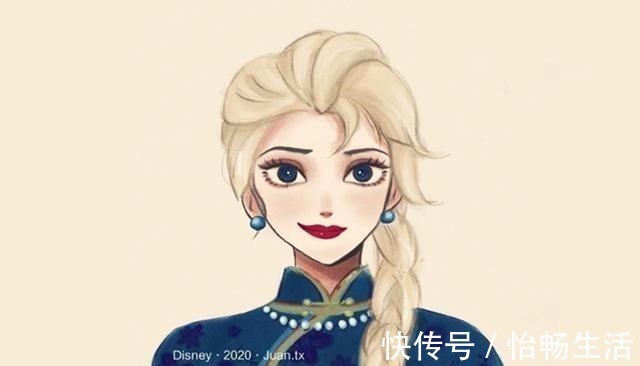 迪士尼|当艾莎女王变换了风格,现代风气质优雅,萝莉风有点不太一样