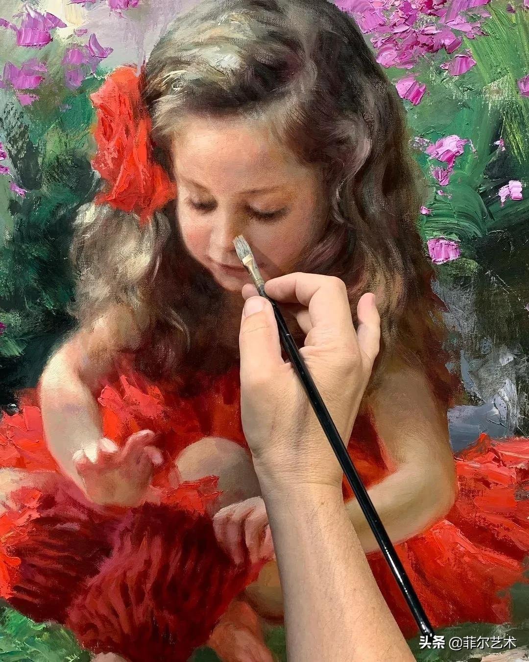 斯维尔德洛夫斯克$犹如花朵绽放,美得让人难忘~俄罗斯画家人物油画作品欣赏