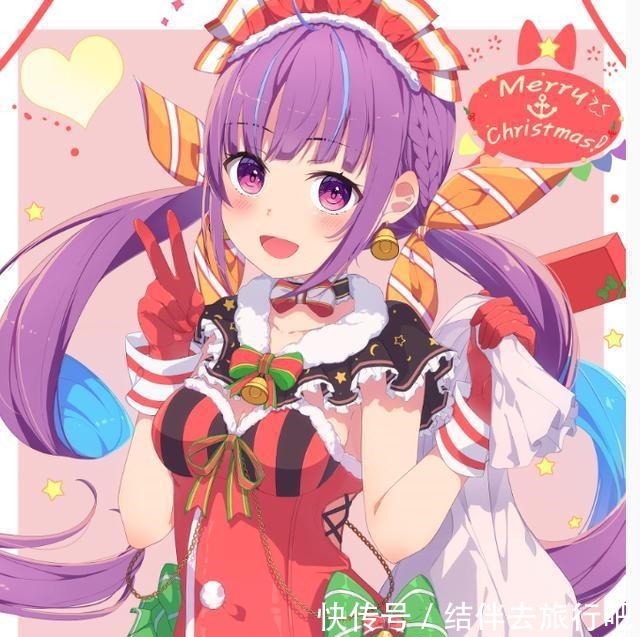日本画师笔下的圣诞妹子们,戴着圣诞帽的爱莉酱好可爱