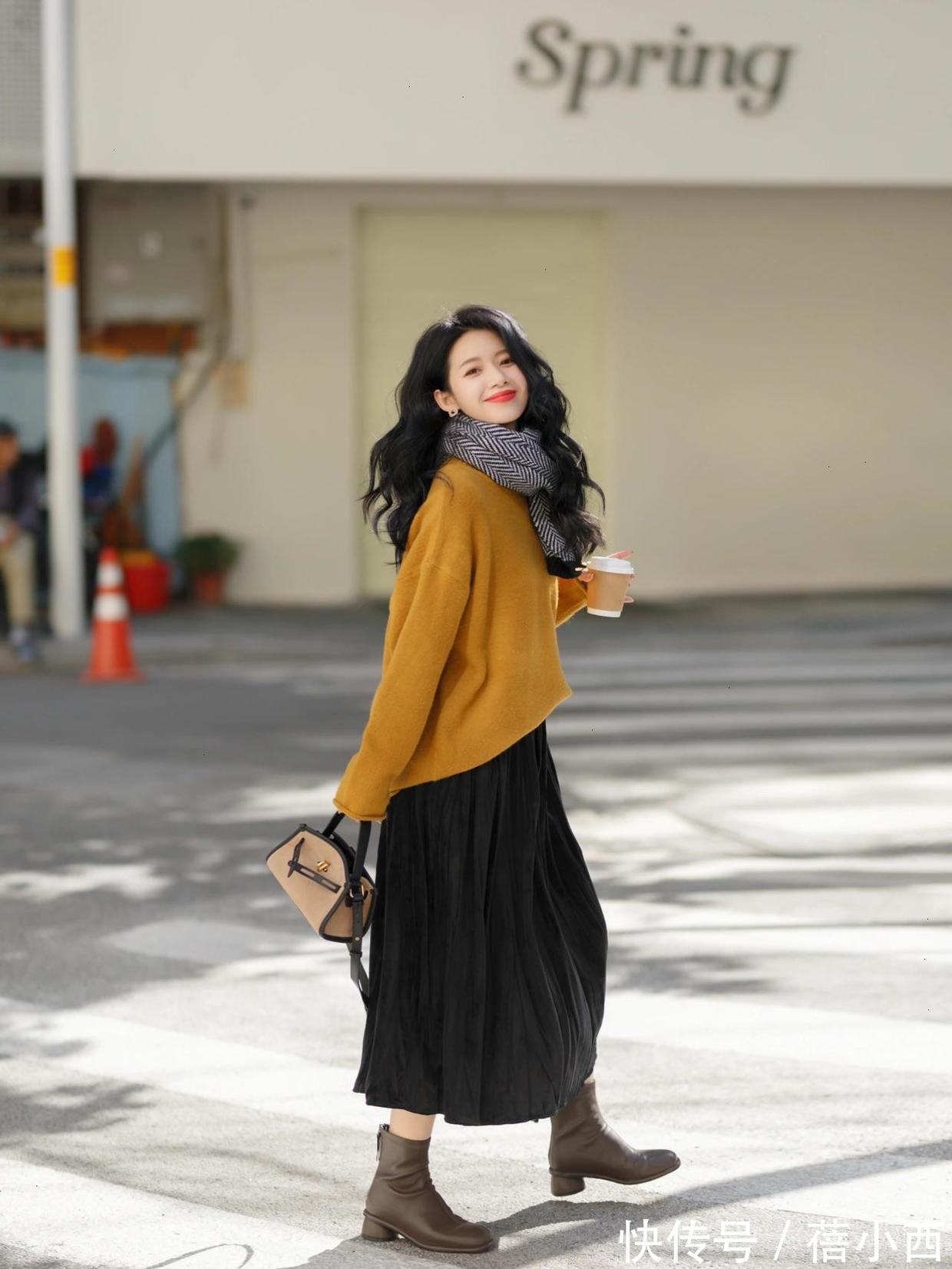 时髦|30+的女人一定要时髦,学会这5套半身裙搭配,做冬日最优雅的女王