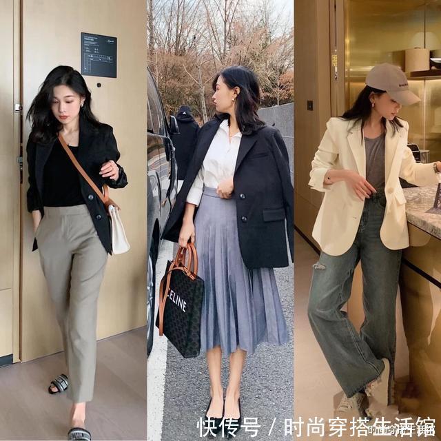 场合|西装下面不一定配西装裤,学这位博主的“高级”穿法,时髦又显瘦