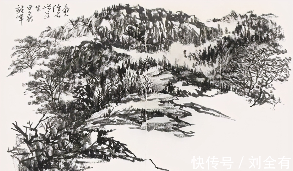 雄伟|快来看,用焦墨来表现北方山石的苍劲与雄伟,真是太震撼了
