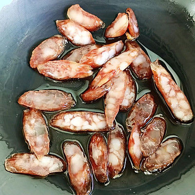 蒜苔|腊肠炒蒜苔
