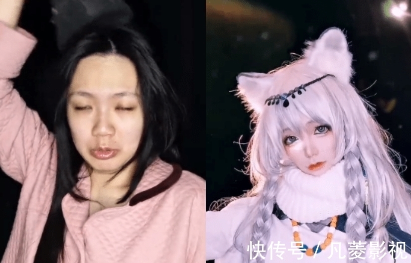 地缚少年花子君|别人COS是化妆,而她是直接换头,\把原角色的脑袋安在自己身上\