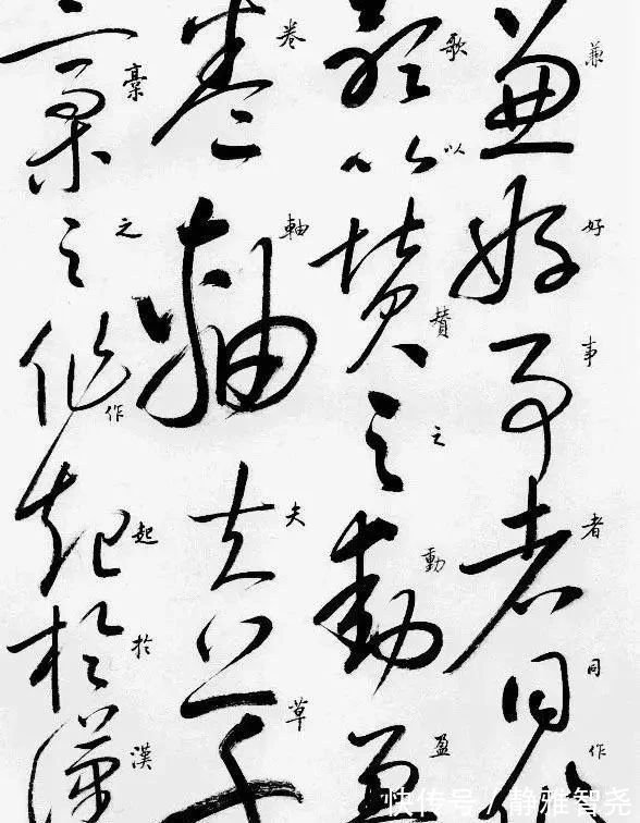 自叙帖#启功的草书也不错,笔法精湛,线条匀净,粗细均匀,是“硬功夫”