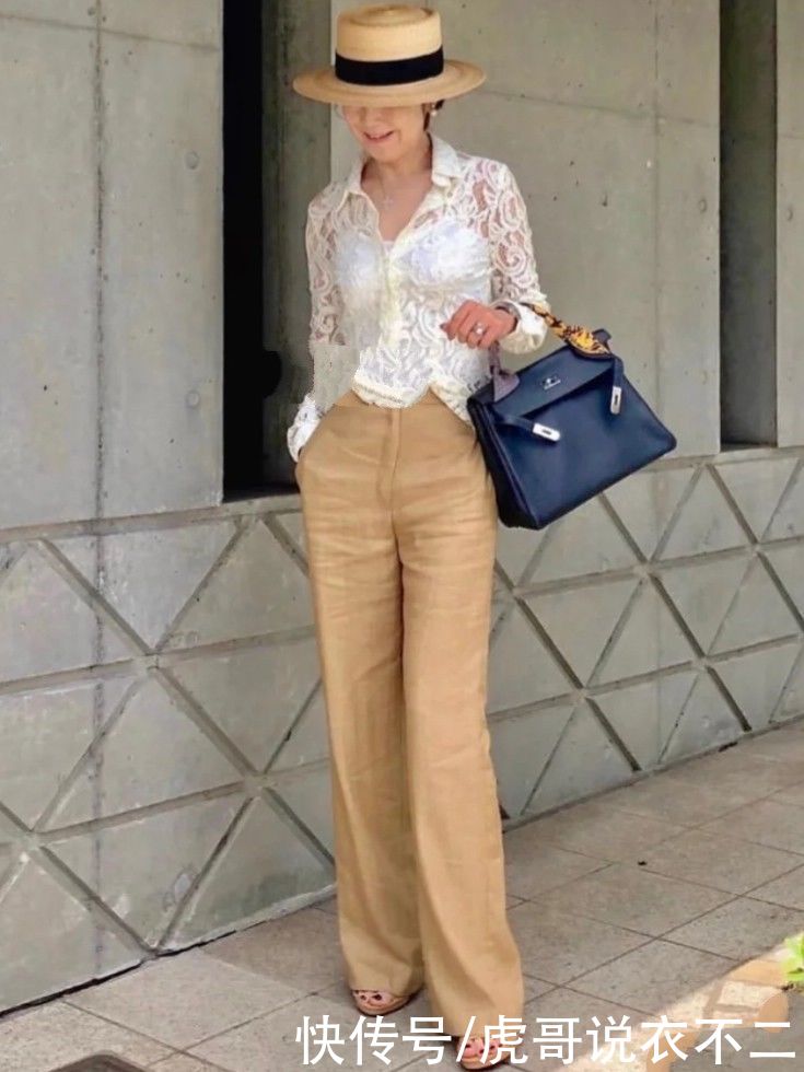 女人年过50穿衣要体面,瞧日本贵妇姐姐的搭配,优雅时尚又显贵