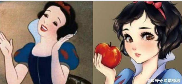 灰姑娘|迪士尼公主水墨画风,茉莉公主美丽性感,木兰公主美如画