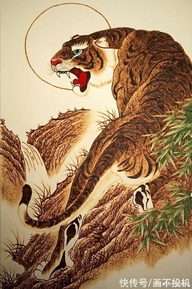 上色$传统烙画的两种上色,淡彩着色法和重彩着色法,你更喜欢哪一种