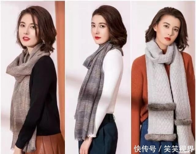 气质|冬季围巾搭配示范,保暖好看显气质,实用性极强