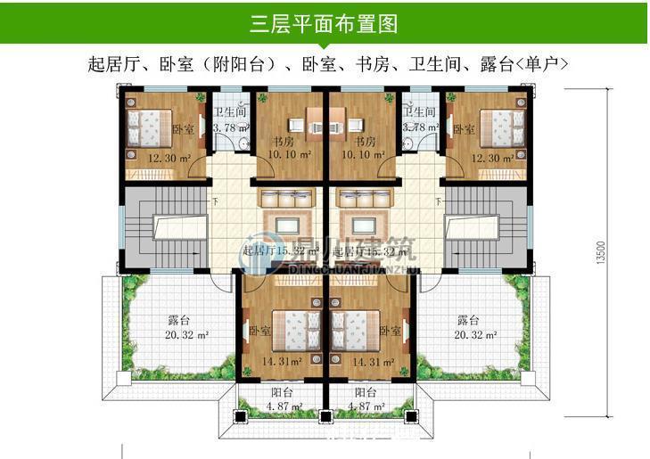 进深|5款农村双拼别墅，气派非凡，两兄弟建在农村低调而舒适