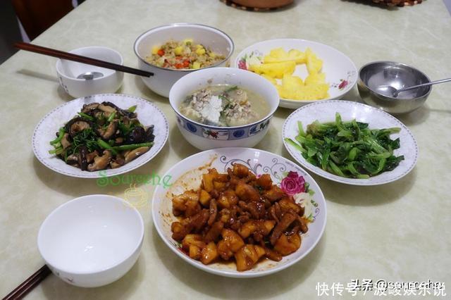 回婆家4天，每餐不一样，发个朋友圈，闺蜜：怪不得放假也不长肉