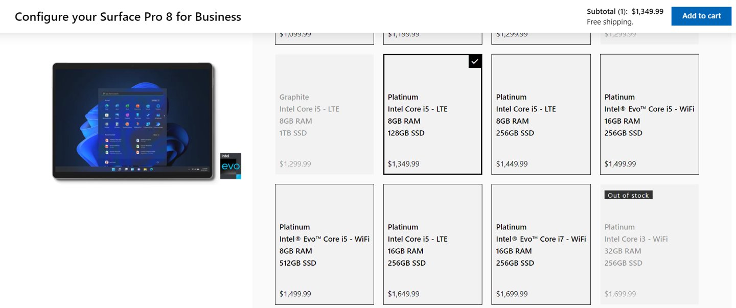 超薄|微软 Surface Pro 8 推出 4G LTE 版，售价 1349 美元起