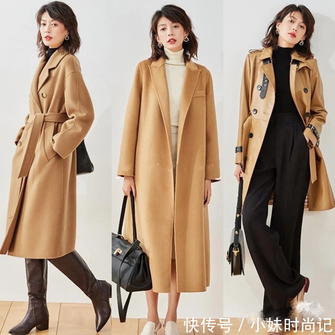 40岁气质女人的大衣搭配方案,简约上档次,告别廉价感