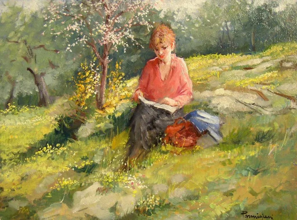 米兰|?意大利 阿尔多的油画,色彩很温暖,笔触很迷人!