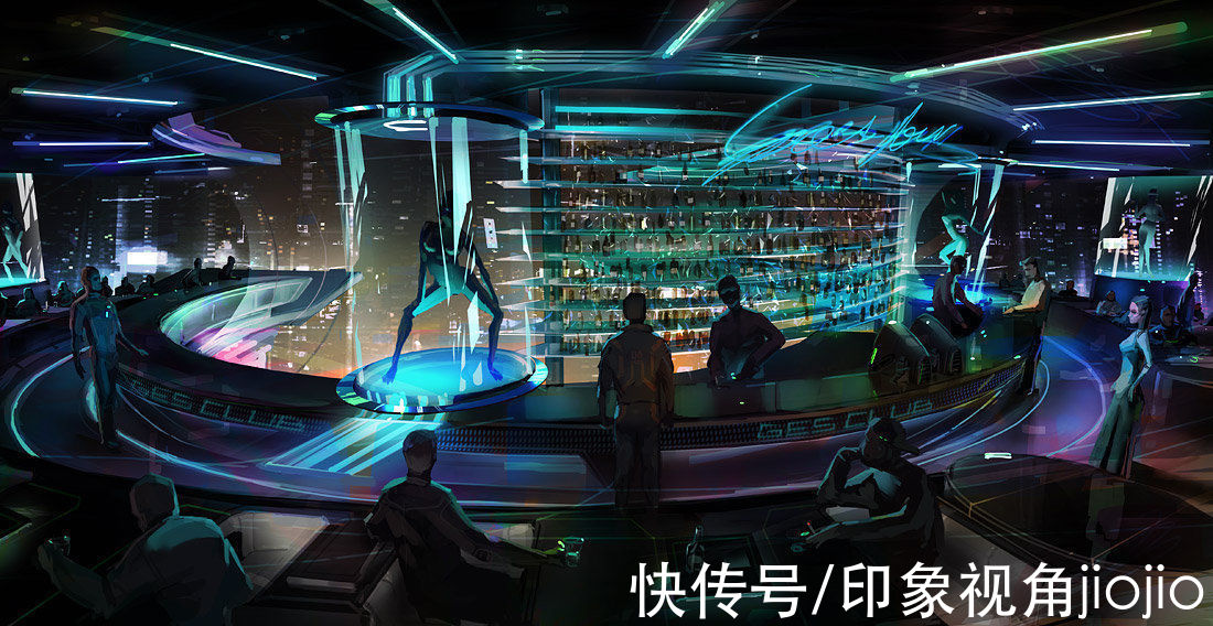 jiojio$粗犷笔触的CG插画艺术，每一幅画都很有故事感，色感超强