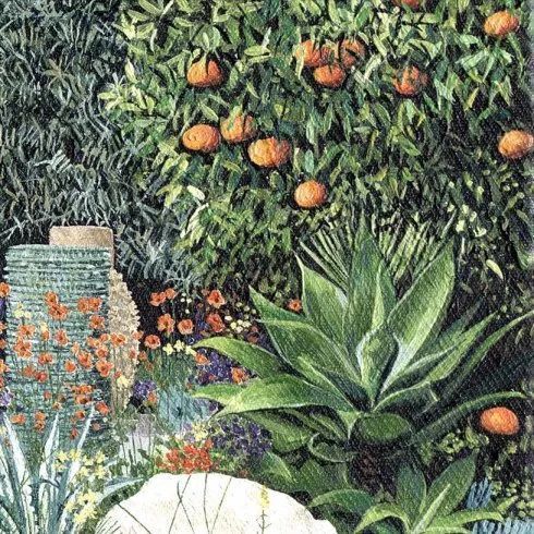 l她的画只用点,点了11年,点出了美到窒息的花园!