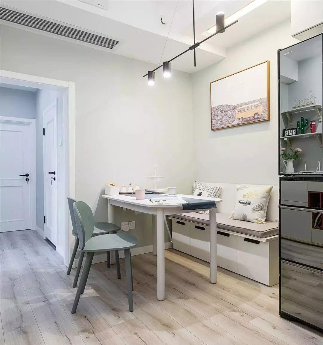 浅灰色|她的70平现代简约小家,客厅加张床,二室变三居,时尚又舒适!