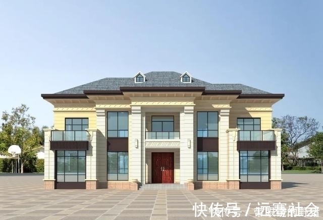 新中式|3栋二层新中式别墅,造价相同外观不同,你选哪一栋?