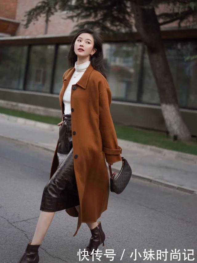 轻松|初冬穿大地色系才优雅,时尚博主私服穿搭示范,轻松提升品味