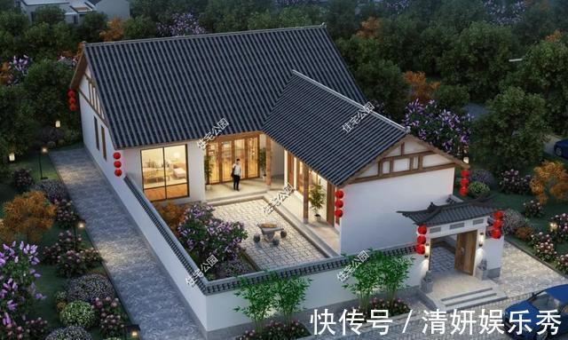 平面|2021年农村建房子,推荐这15套中式小院,造价便宜还实用