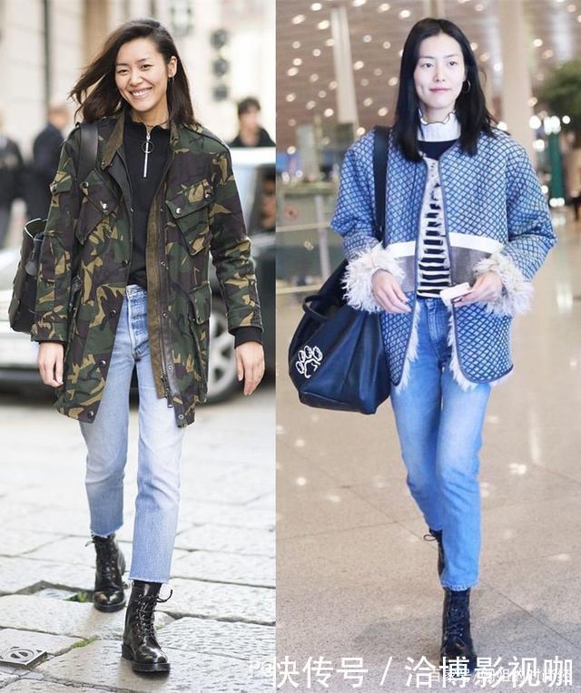 今冬流行这样穿靴子，“不塞裤腿”一样美，小个子也适合