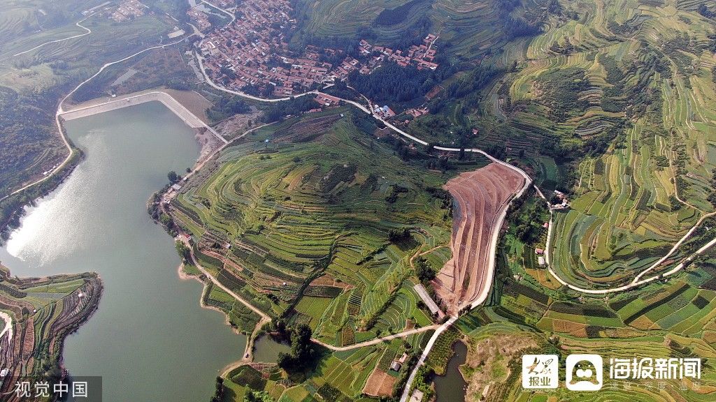 梯田|图看日照｜500米高空俯瞰壮美梯田