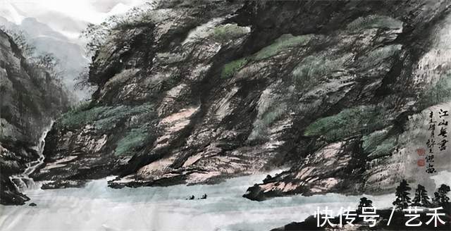 许文杰#北派山水画家许文杰作品欣赏