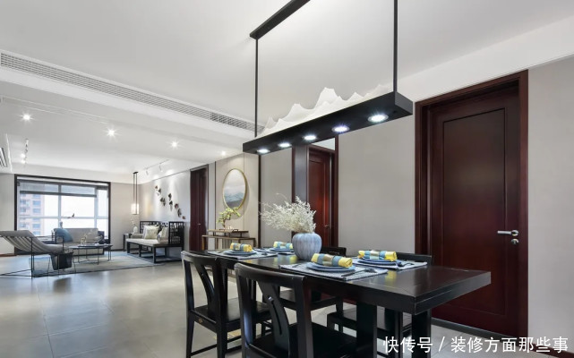 高端大气上档次|160平现代风三居室,将投影幕布藏入天花板,高端大气上档次