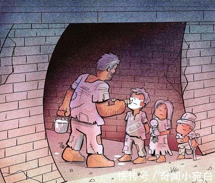 插画作品|17幅描绘人性的插画,赤裸裸的现实,刺痛我们的神经