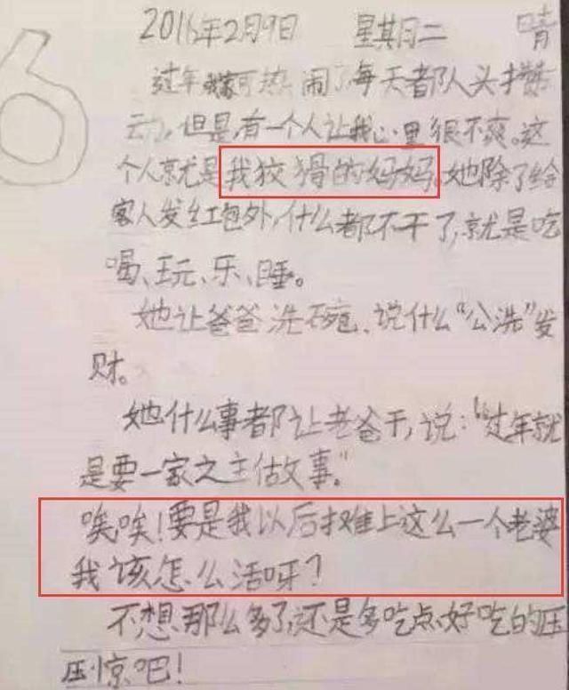 |孩子,让你写日记,不是让你写段子,网友:很有生活气息