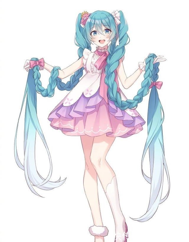 双马尾|初音未来居然扎上了麻花辫!新出的手办好惊艳,麻花双马尾太可爱!