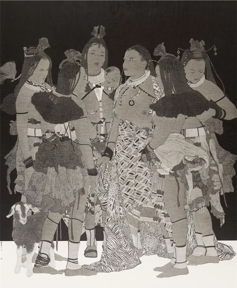 呈现|素以为绚——当代水墨工笔人物画的色彩呈现