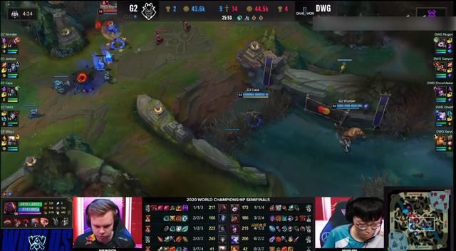 DWG|G2被DWG打成“虐菜局”，长毛泪目泽元懵了，阿布：这对LPL是好事