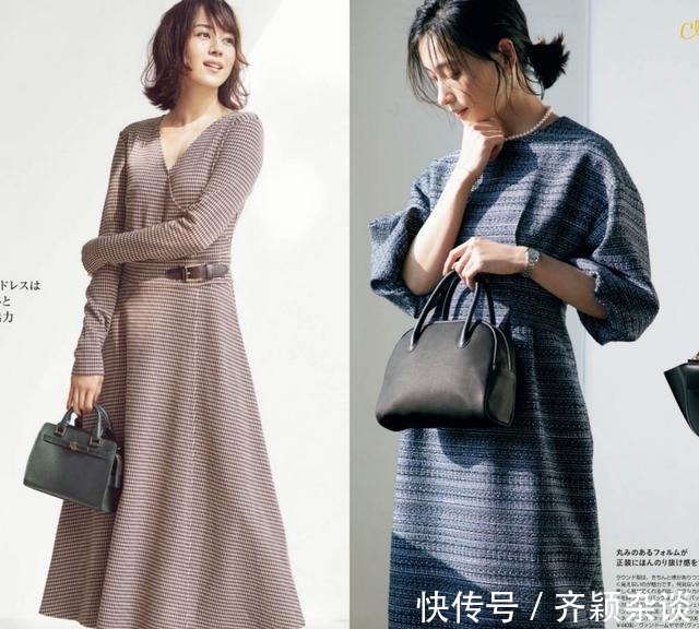 穿搭|秋天“连衣裙”正流行，奔四奔五的女人，用这3种套路更高级