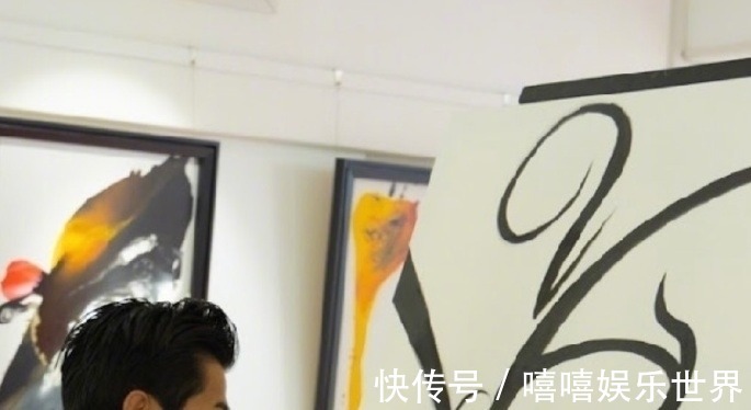 书法$郭富城书法不输专业书友,笔法很有特色,结字也独具一格