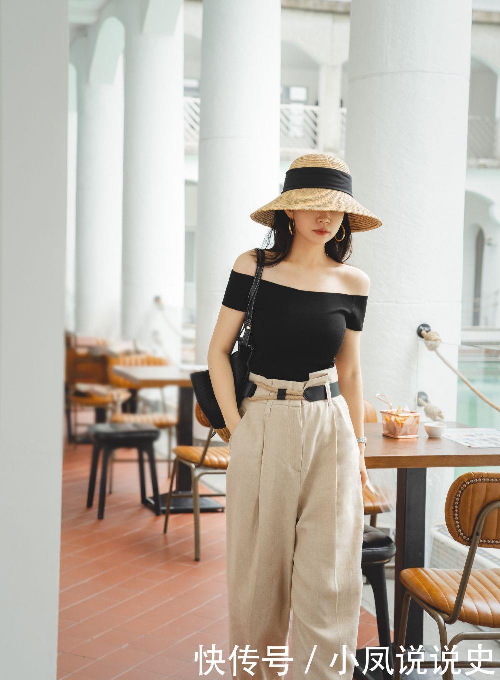 有肚子的四十岁女人别只会“塞衣角”,流行藏腹穿法,显瘦又时髦