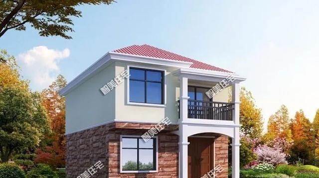 砖混|占地面积不到90平米的小别墅,款款颜值高,造价18万赚大发了