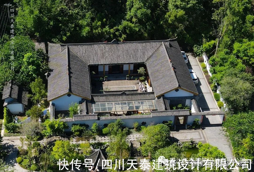 实景|四川眉山一层中式乡村别墅完工实景 农村别墅自建房 眉山施工队