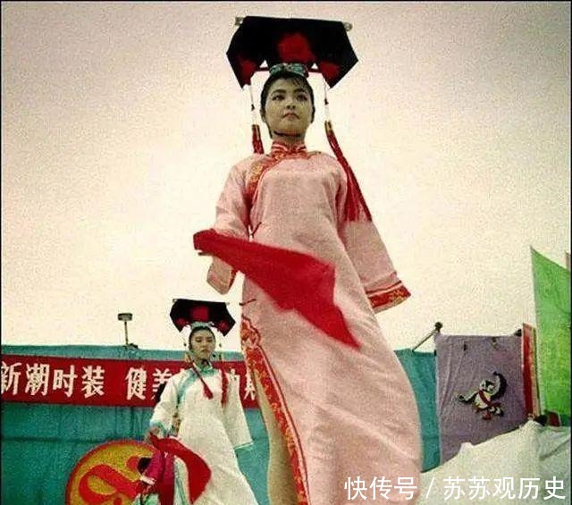 老照片实拍改革开放初期中国大陆的模特