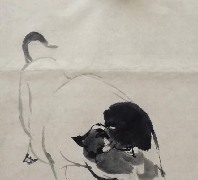 浓墨&没见过这么画猪的,太形象了,还是国画有意思